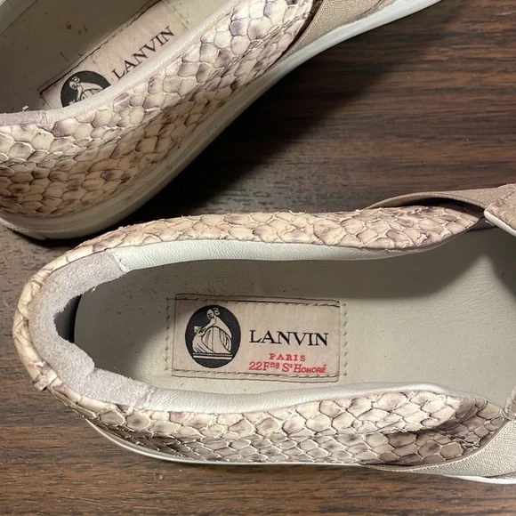 Lanvin Leather Slip-on Sneaker/ Curbies, Made in Italy Women’s size 7